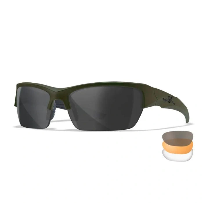 Okulary taktyczne Wiley X Valor 2.5 Set 3in1- OD GREEN